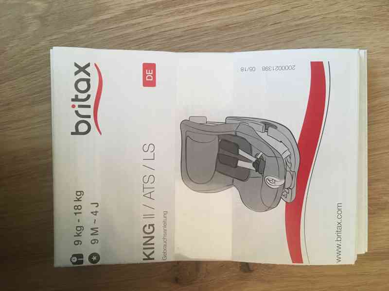 Prodám autosedačku BRITAX RÖMER KING II - foto 5