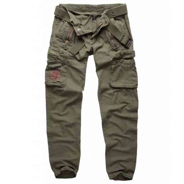 Kalhoty Surplus Royal Traveller Slimmy - olivové - foto 2