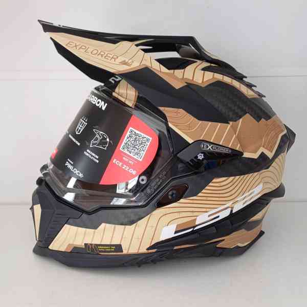 Enduro přilba LS2 Explorer C Trick Carbon - foto 2
