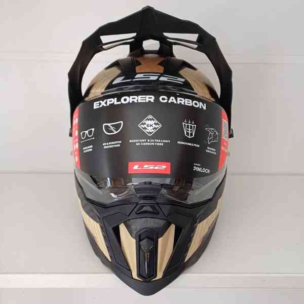 Enduro přilba LS2 Explorer C Trick Carbon - foto 3