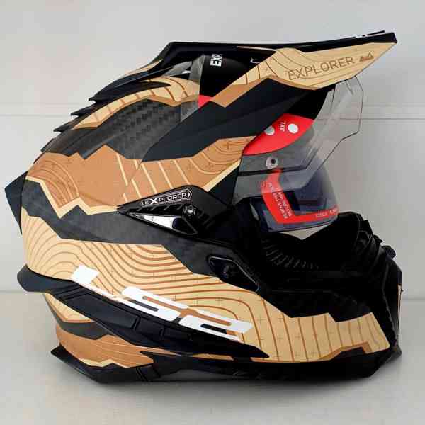 Enduro přilba LS2 Explorer C Trick Carbon - foto 4