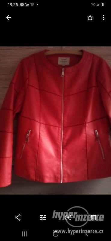 Červená koženková bunda xxl - foto 2