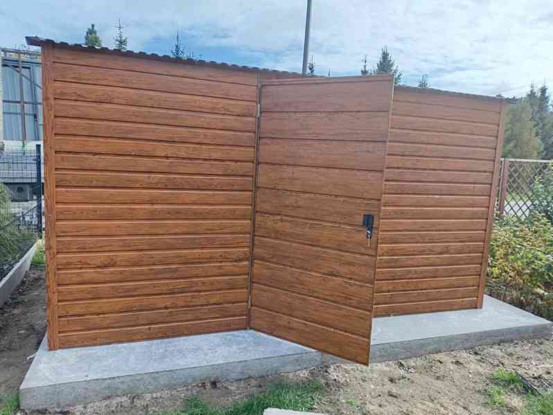 Zahradní domek 4x3m  dveře - okno  světlý ořech - TS762 - foto 3