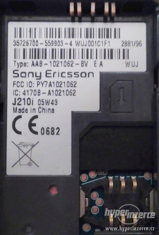 Sony Ericsson J210i -vzhled jako nový -ale k opravě nebo ND! - foto 10