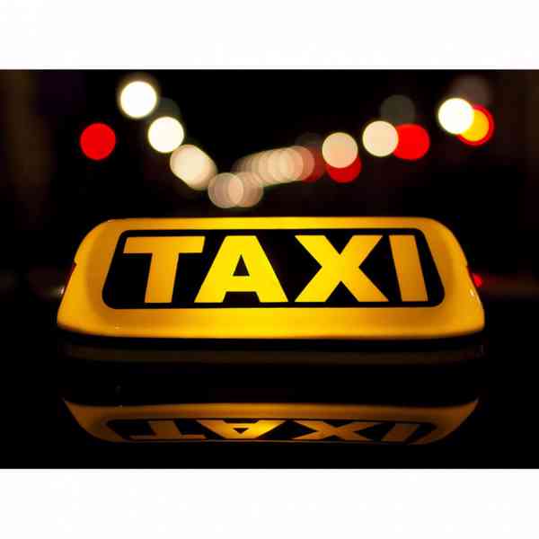 Taxi světlo na střechu auta s magnetem 29x12,5x10,5 cm - foto 2