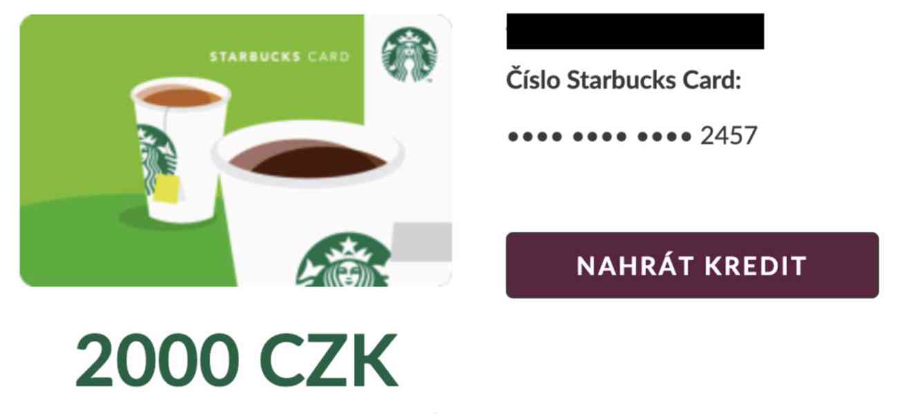 Starbucks CZ Dárkový poukaz v hodnotě 2000kč - foto 3