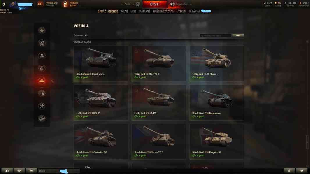Prodám World Of Tanks účet - foto 5