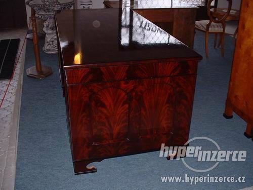 biedermeier psací stůl velký, reprezentativní - foto 1