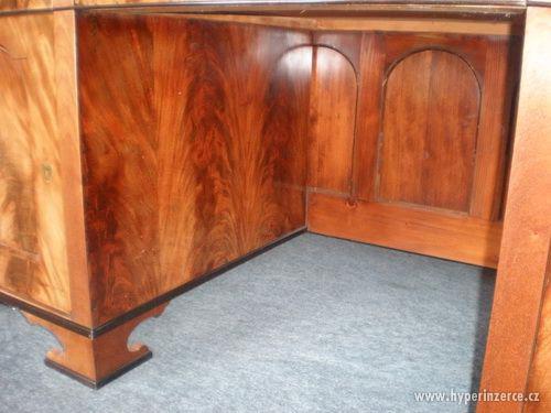 biedermeier psací stůl velký, reprezentativní - foto 10
