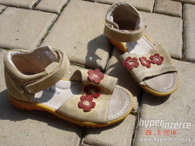 letní boty vel.28 kožené - foto 4