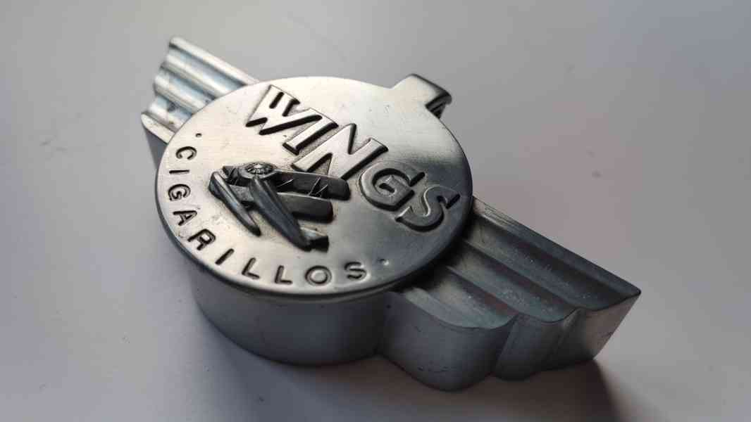 Reklamní Art Deco Popelník WINGS CIGARILLOS - foto 2