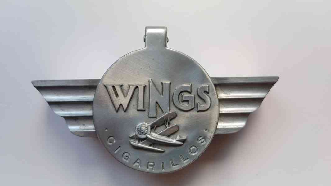 Reklamní Art Deco Popelník WINGS CIGARILLOS - foto 3