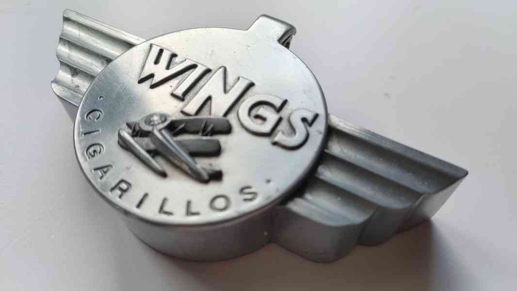 Reklamní Art Deco Popelník WINGS CIGARILLOS - foto 9