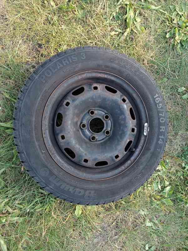 Kompletní kola 14“ + poklice - foto 6