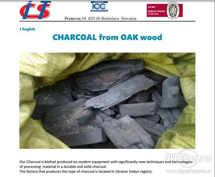 Drevené uhlie z dubového dreva - foto 1