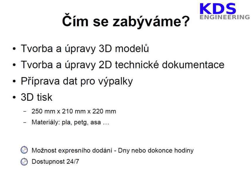 KDS Engineering - Výkresová dokumentace, 3D modely, 3D tisk - foto 5