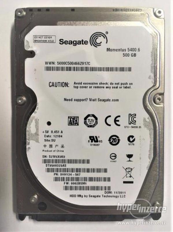 HDD do NB SEAGATE Moment ST9500325AS 500GB 5400ot 2,5" - foto 1