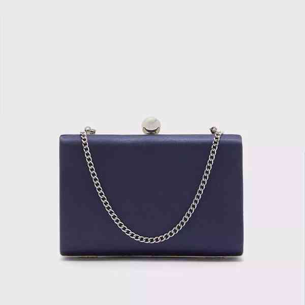Dorothy Perkins - Modrá Crossbody kabelka Satin Box Velikost - foto 1