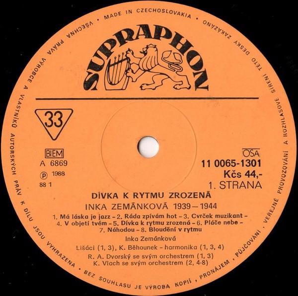 Inka Zemánková – Dívka K Rytmu Zrozená (1939▪1944) (LP) - foto 3