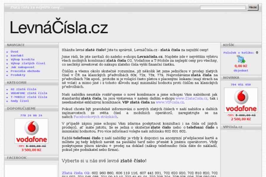 ! ZLATÁ čísla - největší výběr všech kombinací ! - foto 3