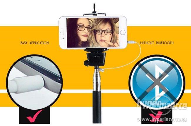Selfie monopod s kabelem a držákem ELEMENTRIX