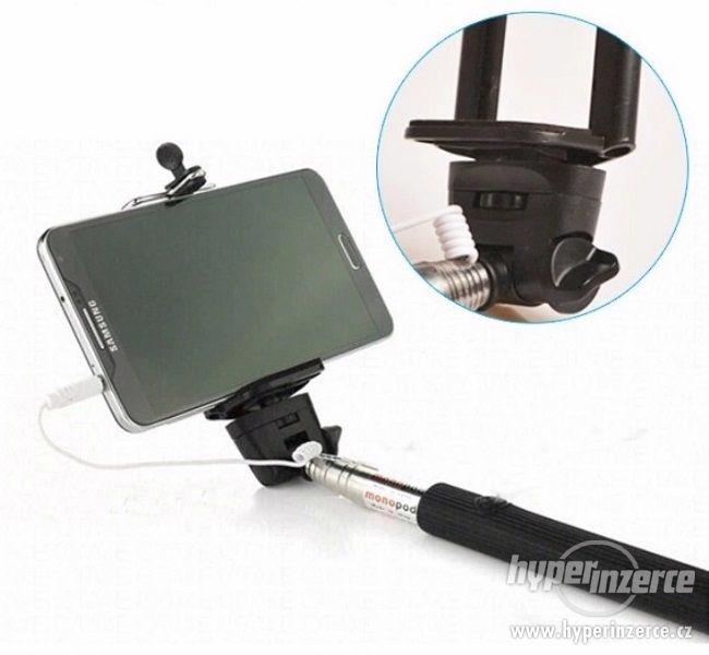 Selfie monopod s kabelem a držákem ELEMENTRIX - foto 3