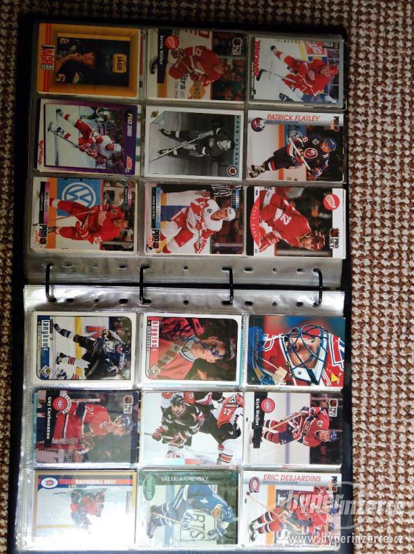 Hodnotná sbírka hokejových kartiček NHL+extraliga cca 600ks - foto 4