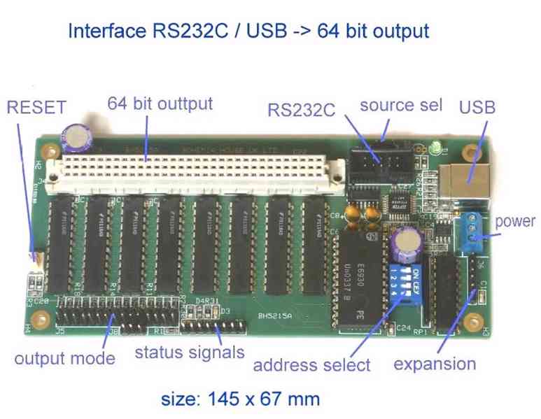 adaptér RS232 - USB - 64 bit výstup - foto 1