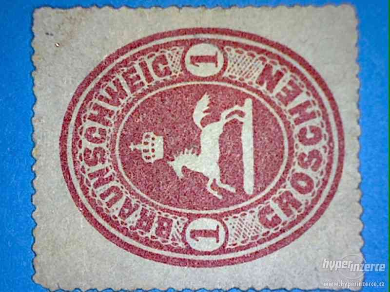 Známka výplatní Braunschweig r.1865, 1 groschen. - foto 3