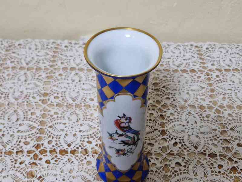 Vzácná porcelánová Váza s Ptáčky Horní Slavkov 1932 - foto 3