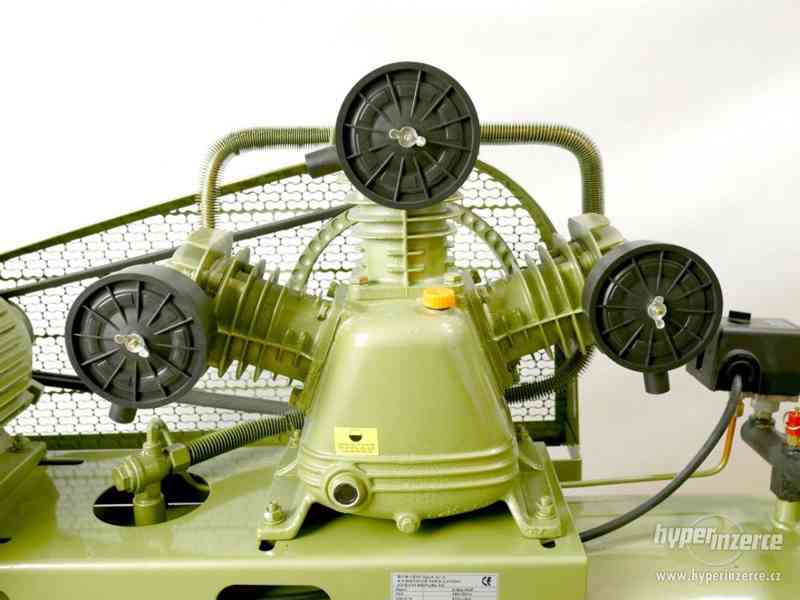 Vzduchový třípístový kompresor ,, 3kW-200L´´nový až 11 BAR - foto 2