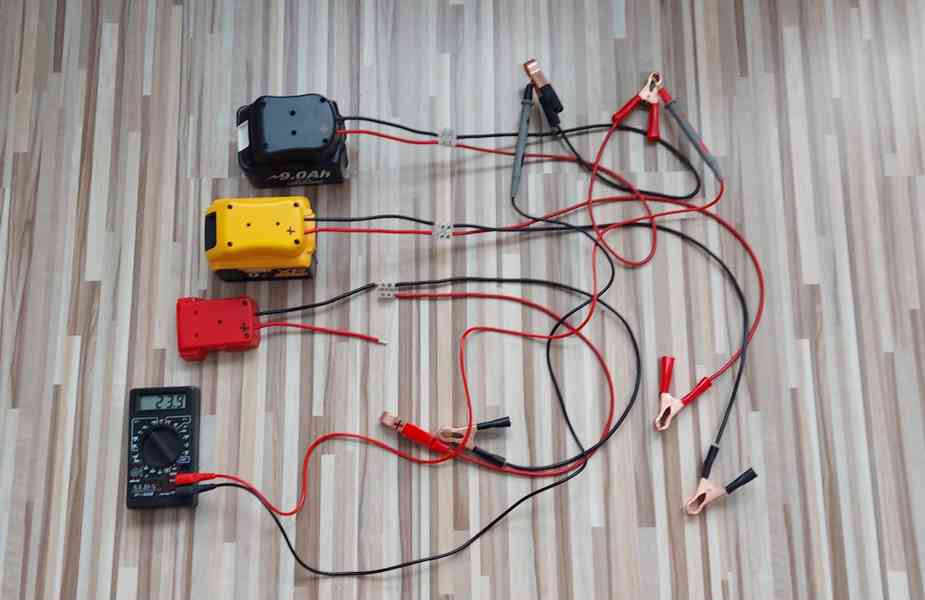 Startovací kabely+redukce pro Aku batrii DeWALT 18V-20V - foto 7