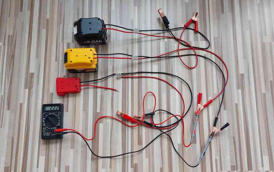 Startovací kabely+redukce pro Aku batrii DeWALT 18V-20V - foto 10