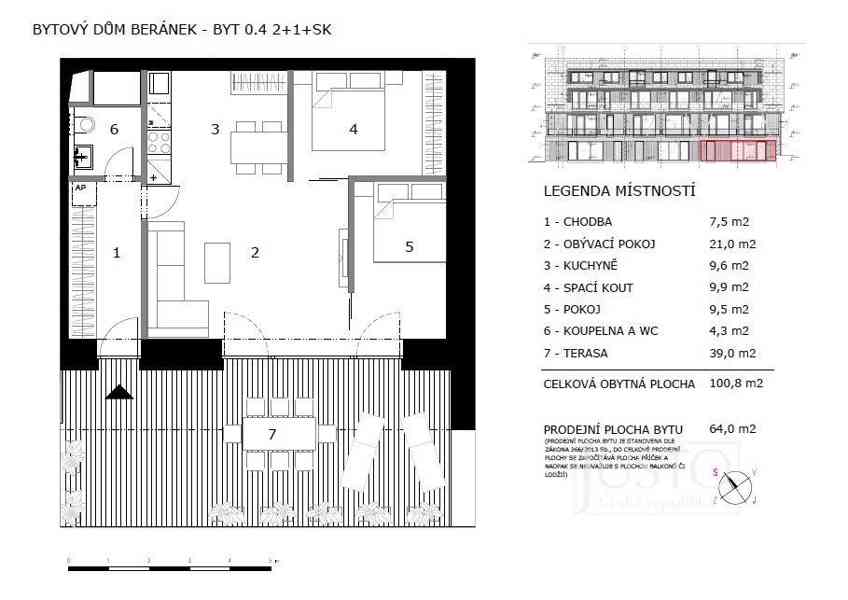 Prodej horského bytu 2+1+SK, 103 m², Hojsova Stráž - Brčálník - foto 4