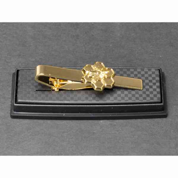 Kravatová spona Včelaři - zlatá - foto 2