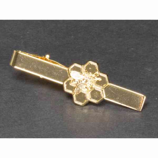 Kravatová spona Včelaři - zlatá - foto 4