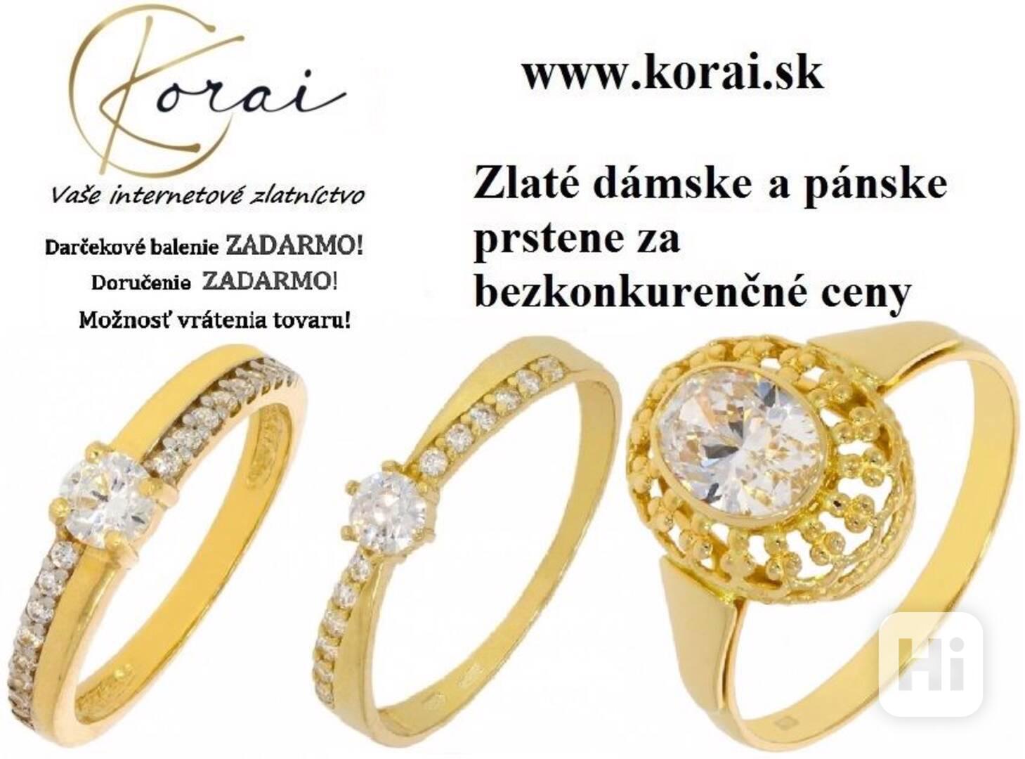 Prstene zo žltého zlata Korai - foto 1