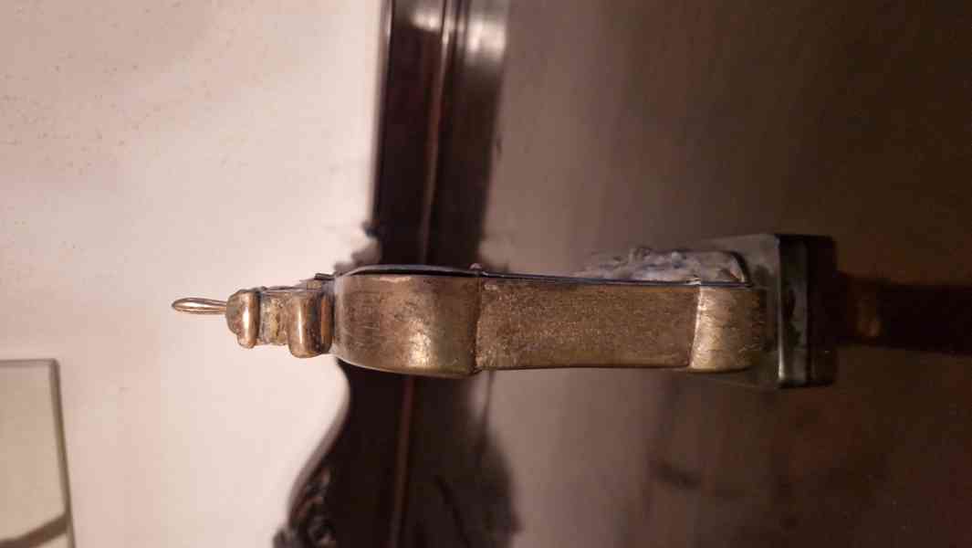 Hodiny stolní secesní nefunkční strojek - foto 3