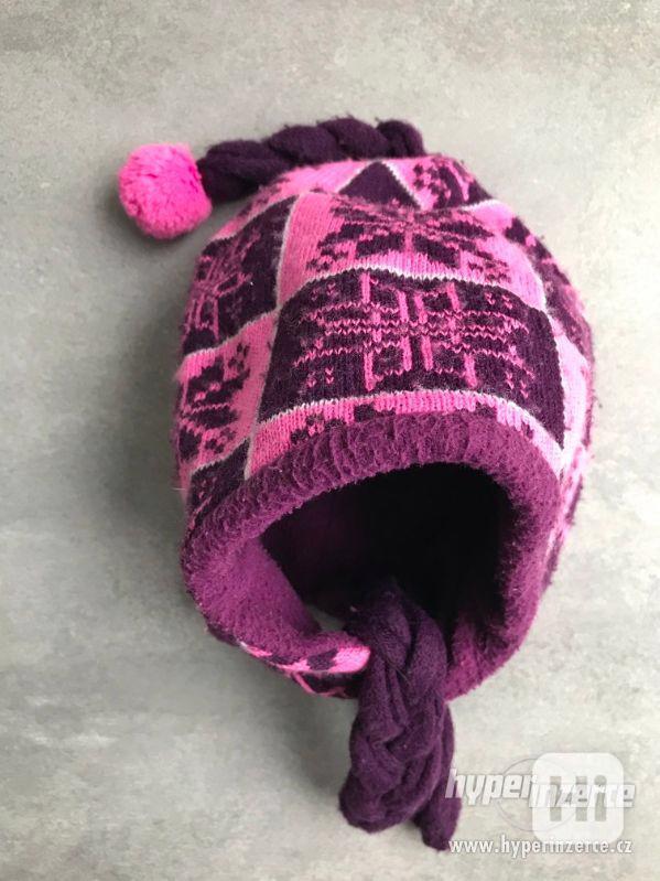 Dětská zimní čepice pro holčičku, vel. 52-54 - foto 1
