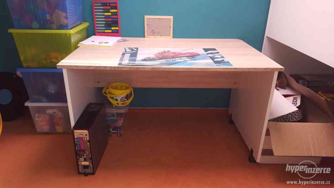Dětská zvýšená postel s psacím stolem - foto 4