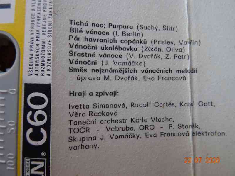 MC kazeta – VÁNOČNÍ PÍSNĚ A KOLEDY - české - foto 3