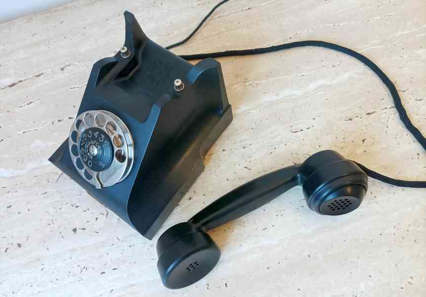 Starožitný telefon Prchal – Ericsson, rok 1936/1939, krásný  - foto 10