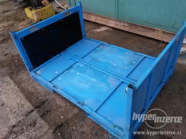 Kovové skladovací / přepravní skládací boxy STRUMET - foto 2