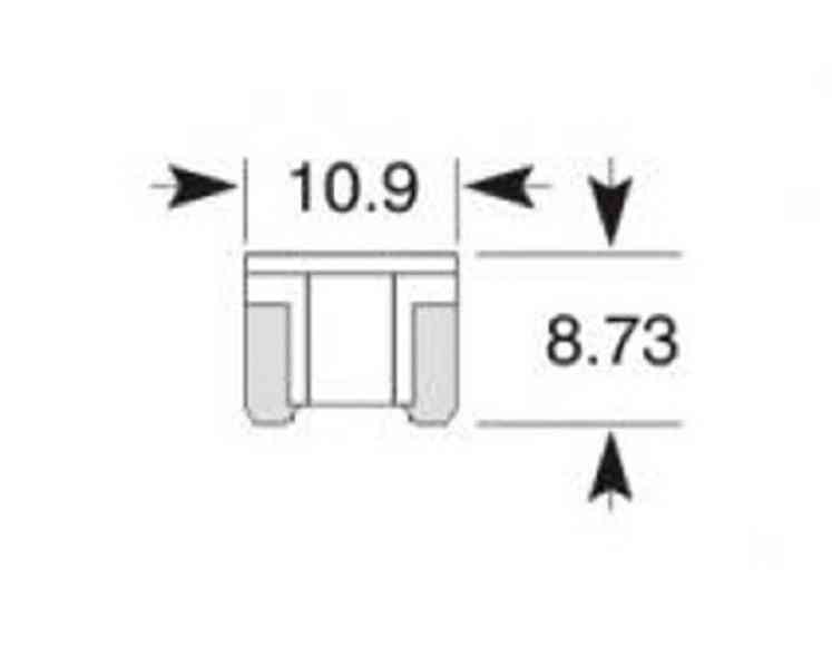 Pojistky nožové MINI nízké 10x Toyota, Nissan , Honda - foto 3