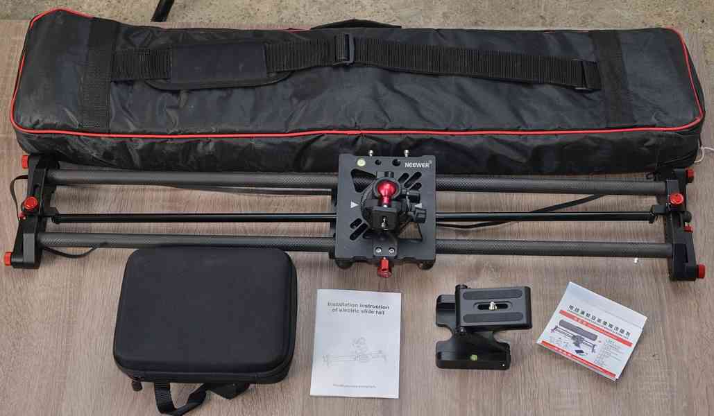 Neewer 80cm kamerový slider **karbon*Motorizované - foto 3
