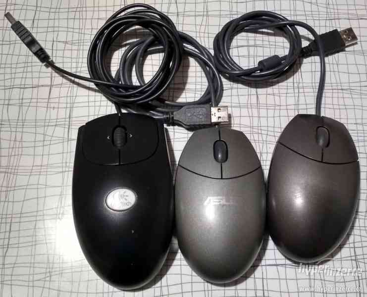 optické myši USB a PS2, nové nebo použité, bezvadné - foto 3