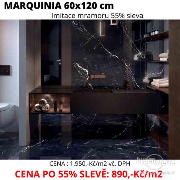 Marquinia 60x120 - Imitace mramoru 55% sleva - foto 1
