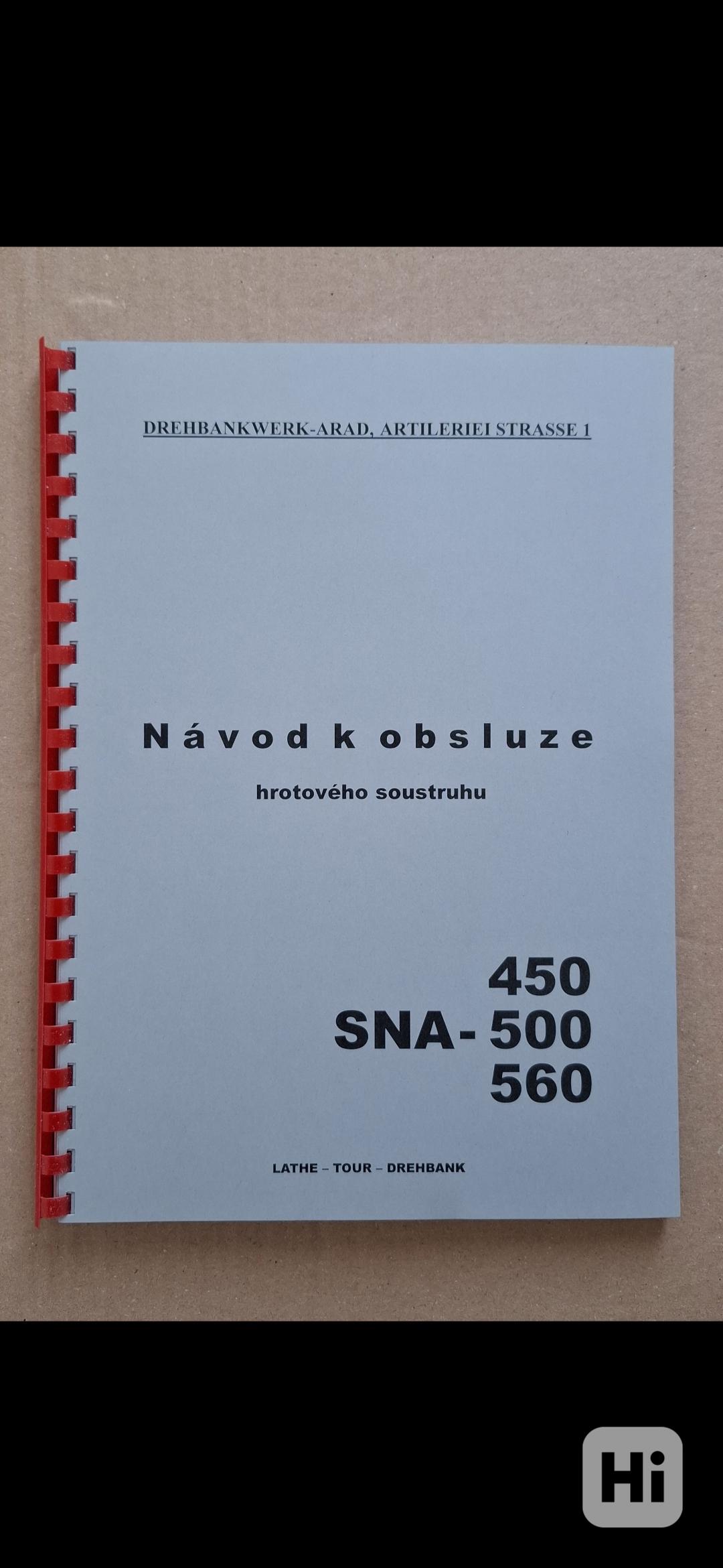 Návod soustruhu SNA-450/500/560 - foto 1