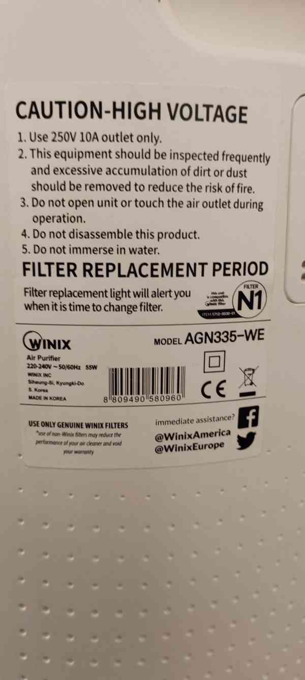 čistička vzduchu Winix Tower QS  - foto 3