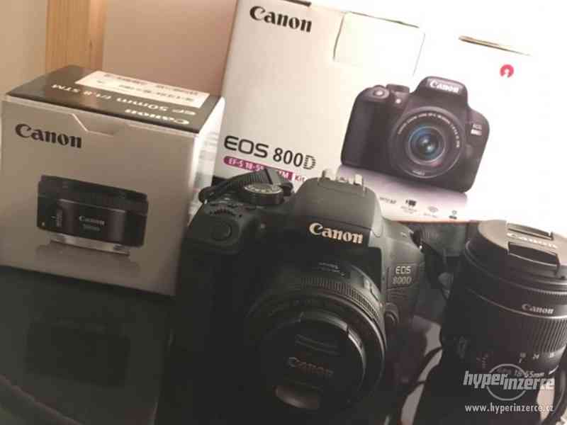 Nová Zrcadlovka Canon EOS 800D + dva objektivy - foto 1